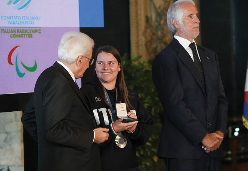 Cerimonia di Premiazione al Quirinale con il Presidente della Repubblica Sergio Mattarella - Foto di Ferraro-Pagliaricci CONI